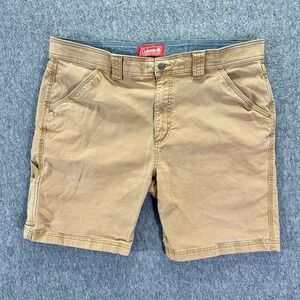 Coleman Utility Shorts Men's 38 Tan Relaxed Fit Carpenter‎ Stretch Outdoor